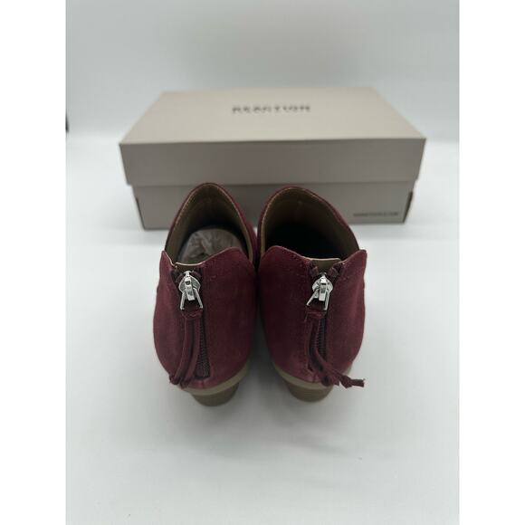 Kenneth Cole Reaction, Women's Sideway Suede Stacked Block Heel Ankle Boots Sz 6 - Picture 9 of 10